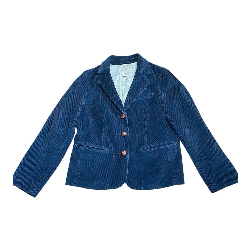 Vintage L.L. Bean Dark Blue Corduroy Women's Jacket
